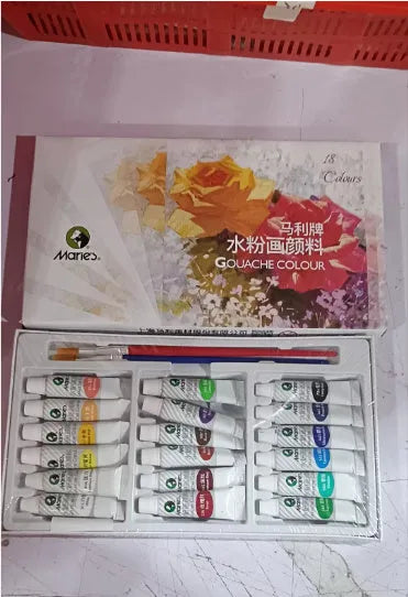 Boxed Marley gouache paint set with 12ml tubes in multiple colours for painting and graffiti
