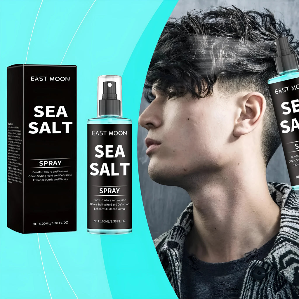 Sea salt curly hair spray 100ml bottle for shaping curls with elasticity