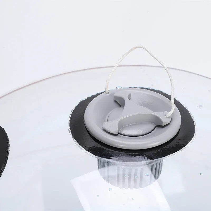Transparent PVC counterweight water fitness ball D38cm empty on white background