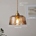 Nordic retro style brass and glass pendant chandelier for restaurant ceiling lighting