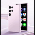 S23PRO XS15 mini smartphone in black, green and pink purple colours with straight plate design