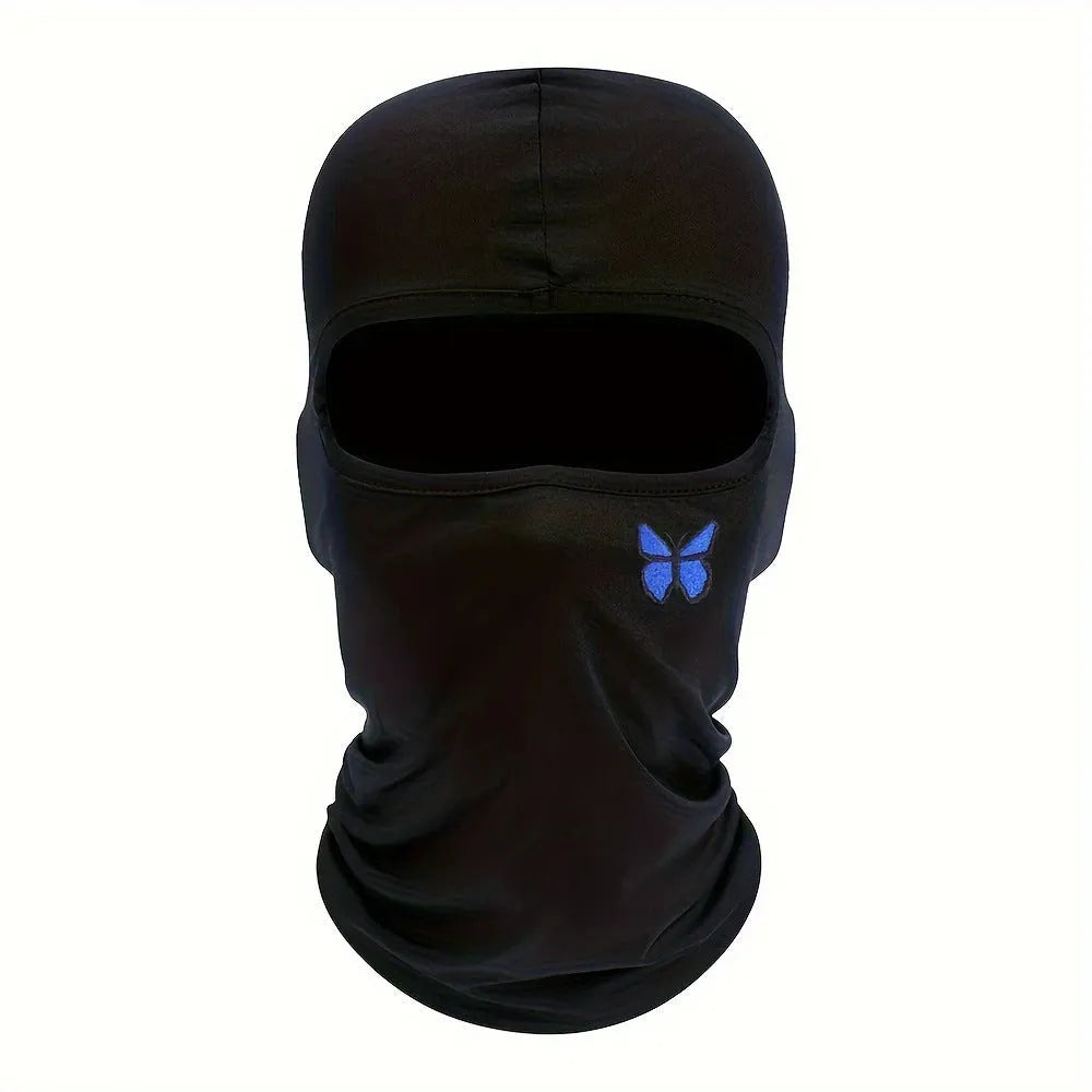 Breathable polyester sleeve cap with no-roof crown, butterfly element, available in eight colours.