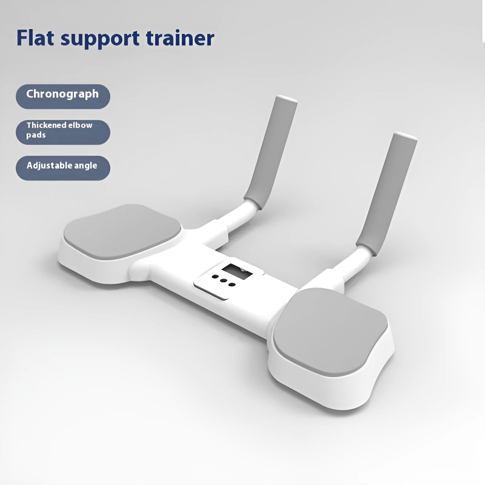 White aluminium frame flat support trainer for household exercise with ABS plastic components