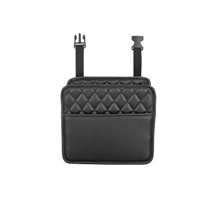 Leather hanging storage bag for car interior organisation in multiple colours