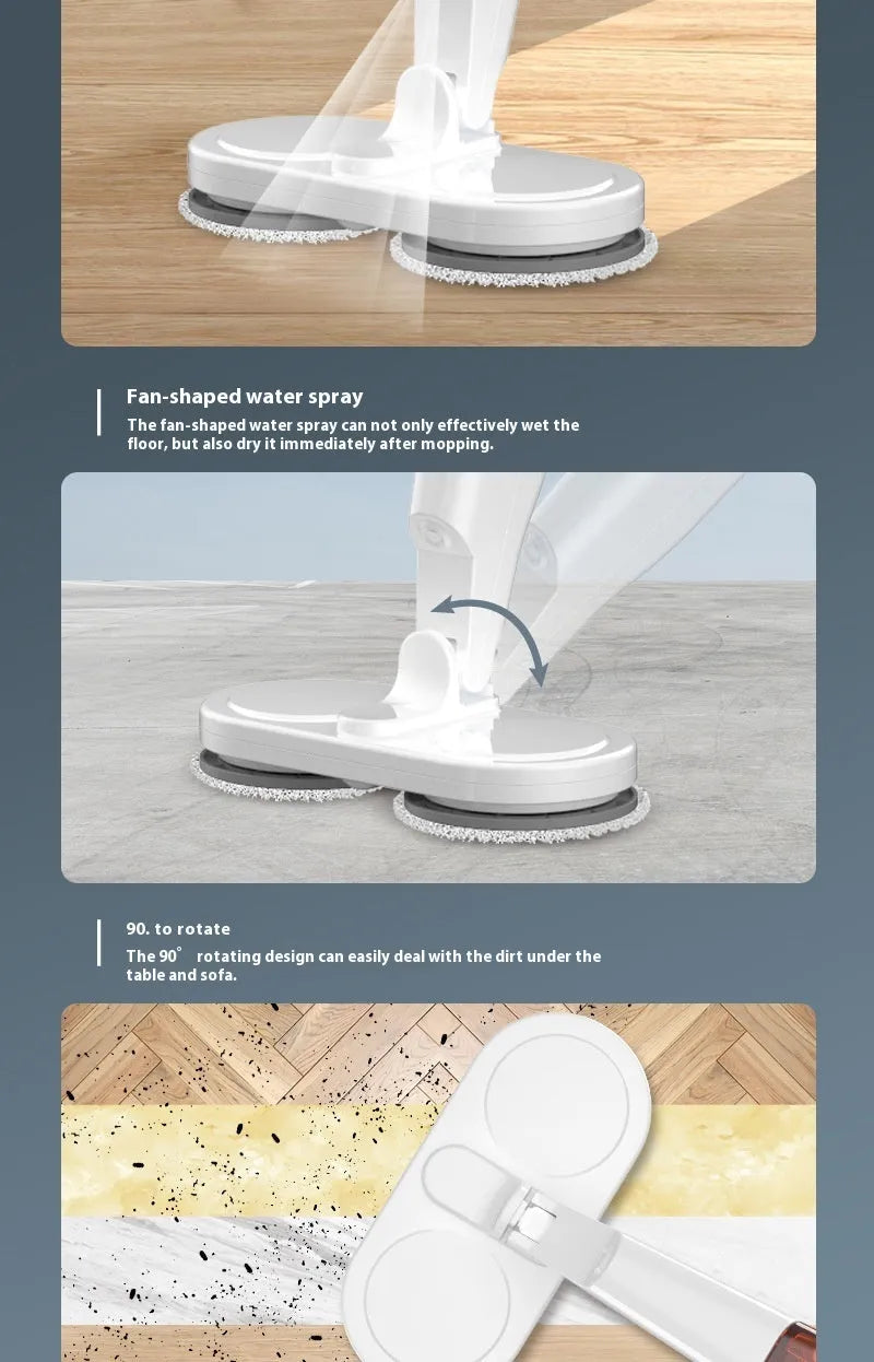 S5 Green robotic floor cleaner with sweeping brushes and water tank for mopping functions.
