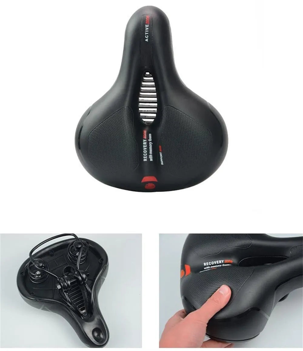 Bicycle cushion with waterproof cover and repair tools including wrench and tire patches