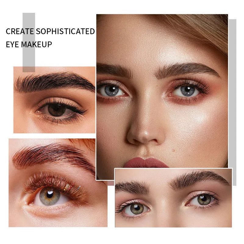 Eyebrow gel with brush applicator for natural brow shaping in white or pink colour options