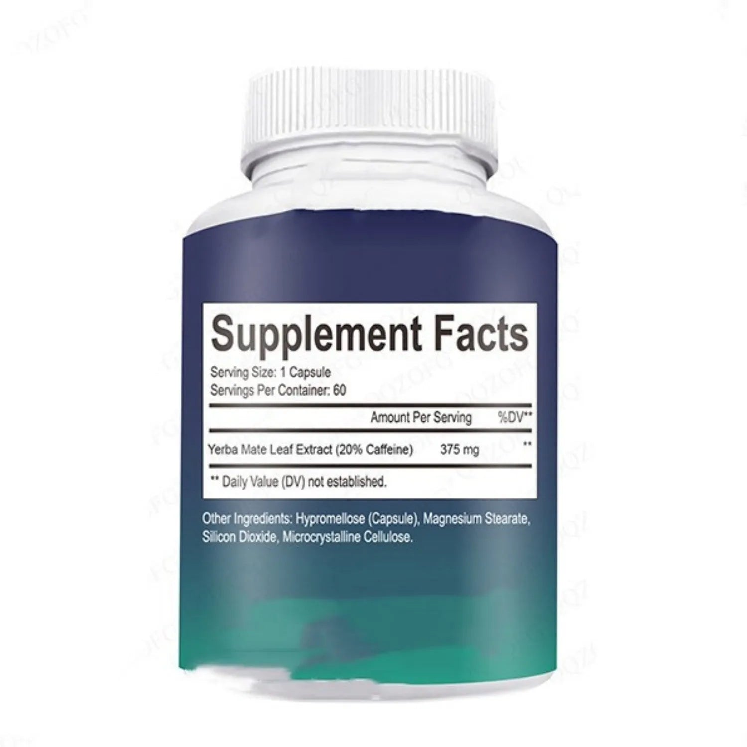 Bottle containing 60 vitamin capsules for dietary supplementation with normal temperature storage
