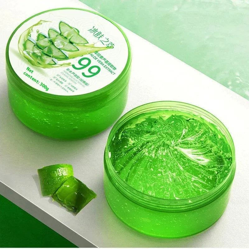 Aloe vera gel 300g emulsiongel single jar for daily skincare and body moisturising