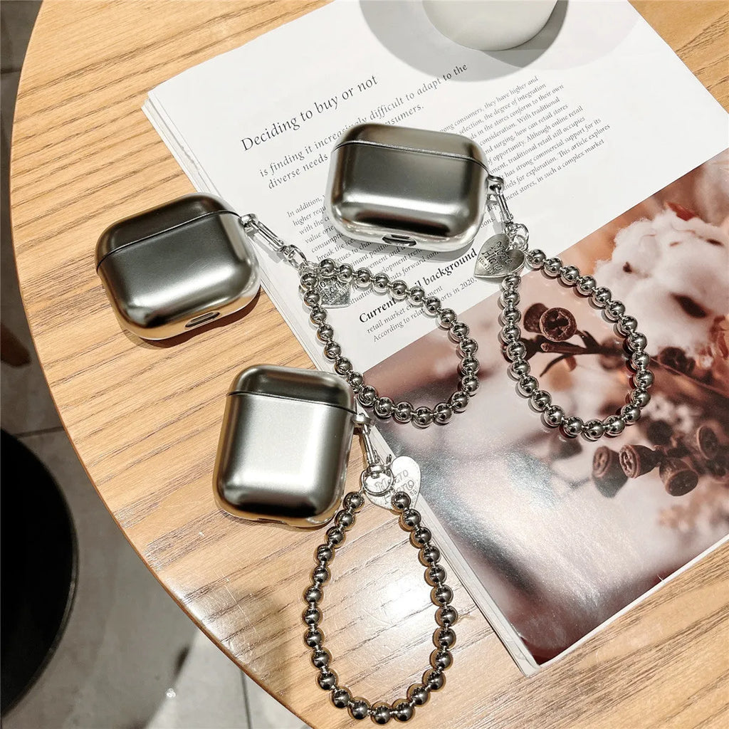 Matte plating electroplating protective case for Apple AirPods headphones
