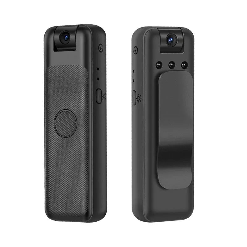 Black conference camera with back splint bracket on tabletop with USB Type-C cable