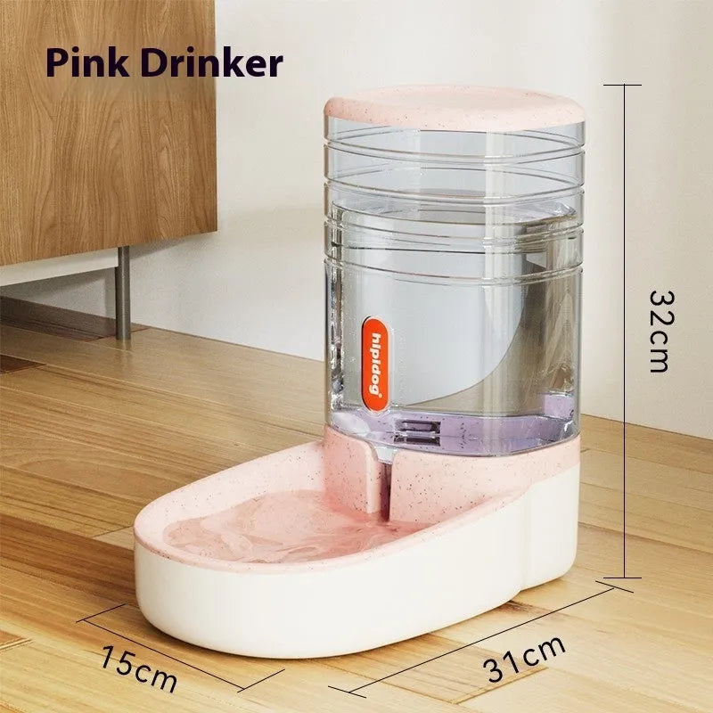 Second-generation 3.8L automatic pet drinker in blue, grey, pink or green colours for dogs and cats