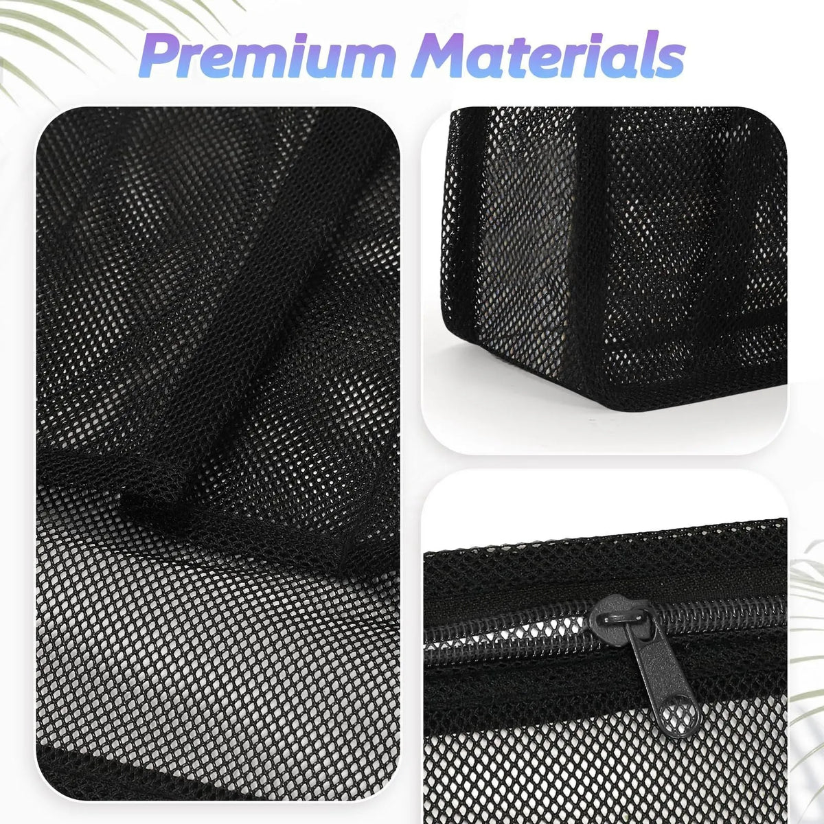Large black swimming gym bag with multiple compartments including mesh pocket and dry wet separation