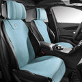 Ultra-thin tailored leather car seat cover with gradient hole pattern in Hermes orange colour