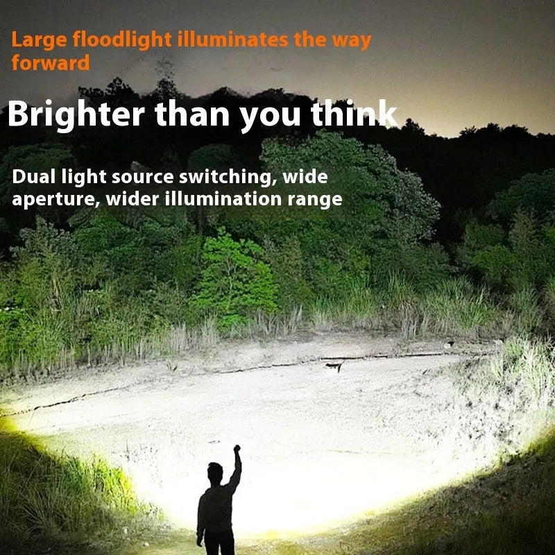 L2 2 bicycle headlight in aluminium alloy, 500lm, USB-TYPE-C rechargeable, 200g, for night riding