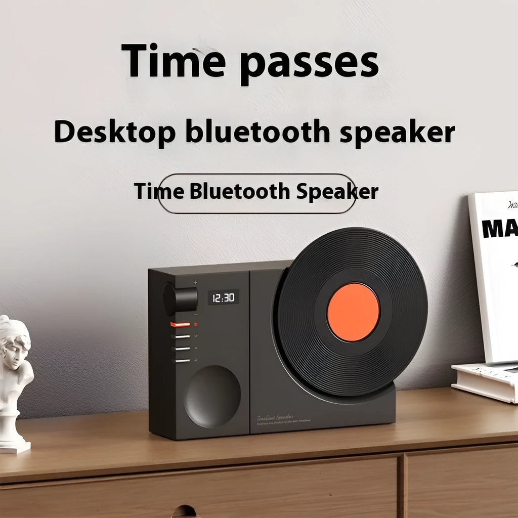 Mini portable Bluetooth speaker in Obsidian Black colour with USB charging port