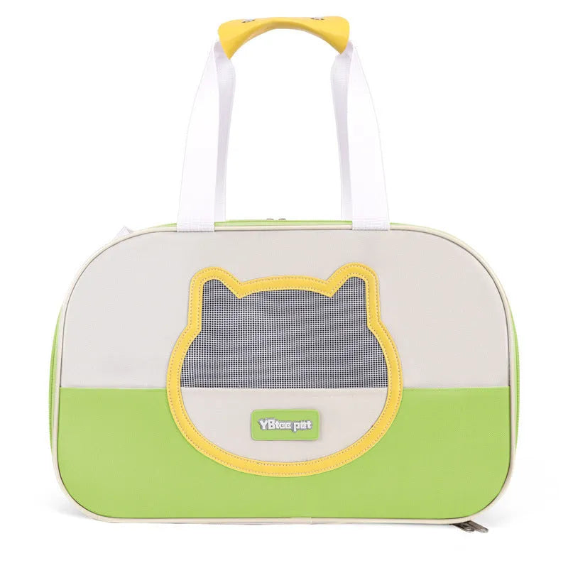 Outdoor portable foldable cat backpack in Oxford cloth with large capacity