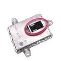 Metal automotive HID headlight ballast unit measuring 14 by 11 by 4.5 centimetres