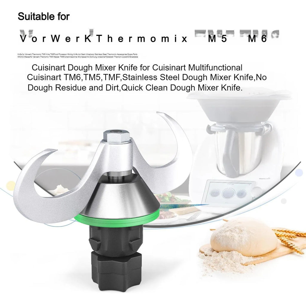 Ceramic dough knife for Thermomix TM6 and TM5 kitchen machines