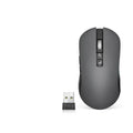 IFLYTEK black wireless gaming mouse with seven buttons and a noise reduction microphone