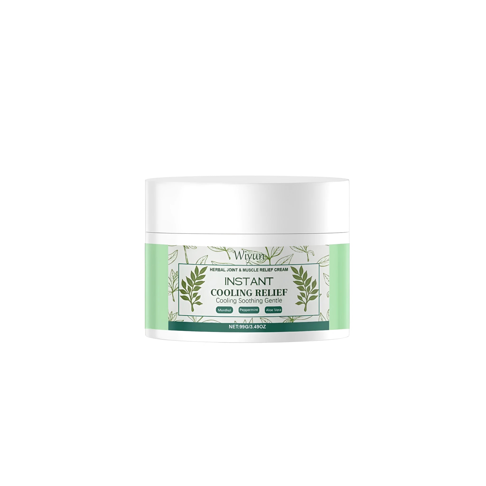 Muscle And Joint Soothing Cream 99g tube with menthol mint leaves and aloe extract