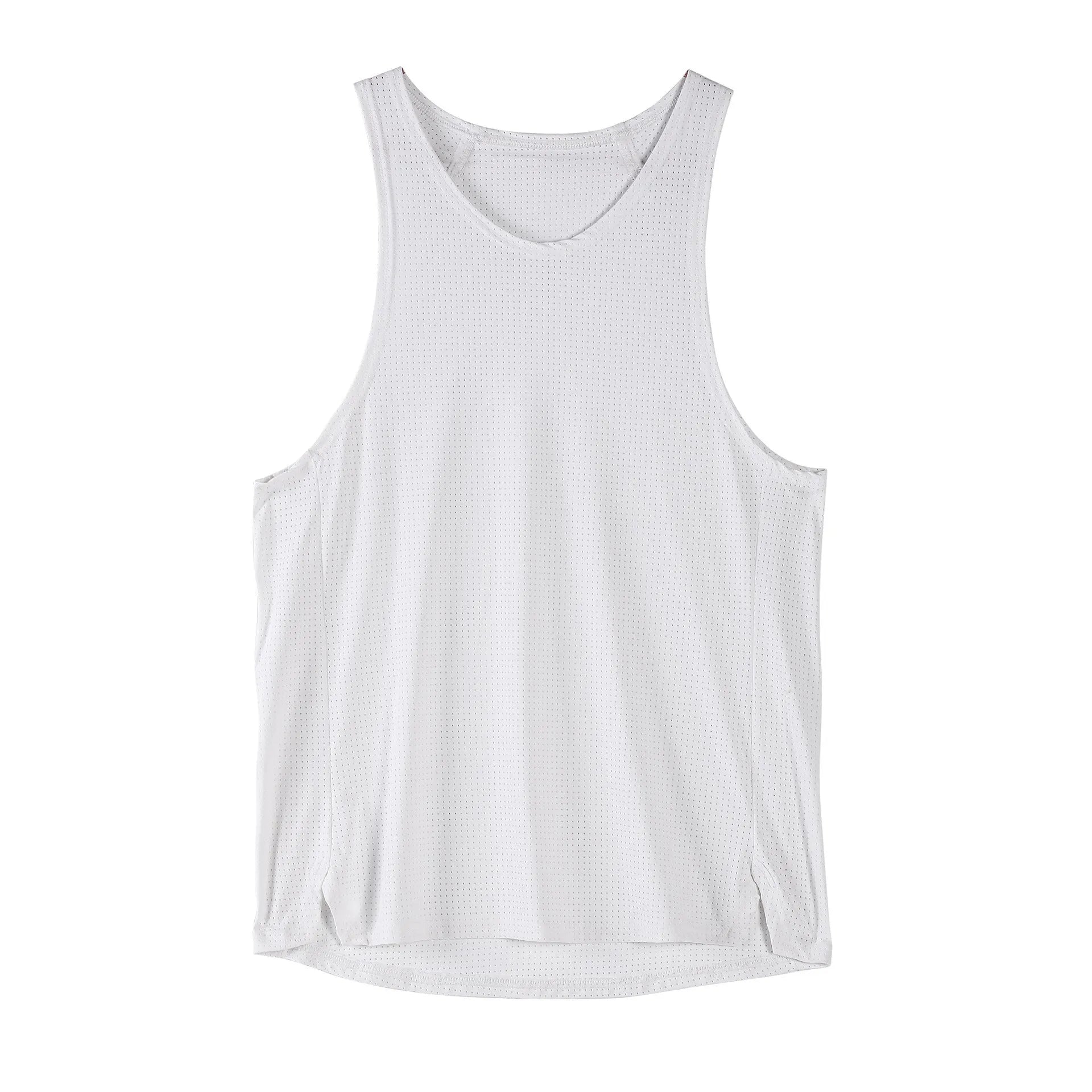 Men's black sleeveless nylon casual vest showing front design with young casual styling