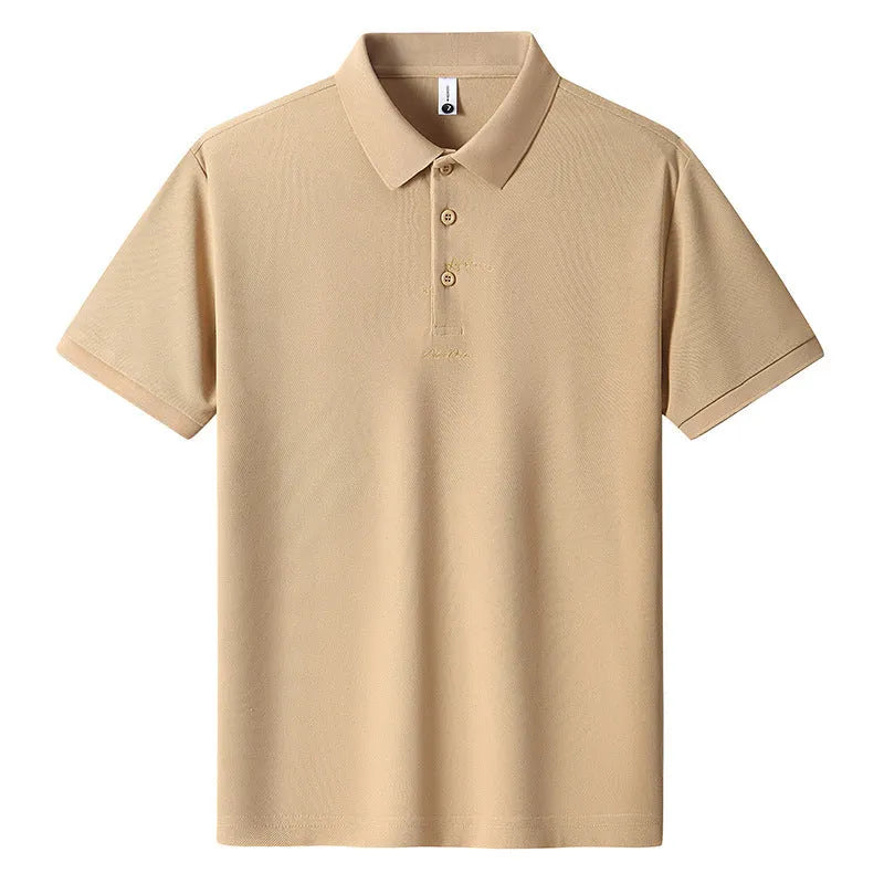 Men's loose fit cotton T-shirt in multiple colours on a hanger