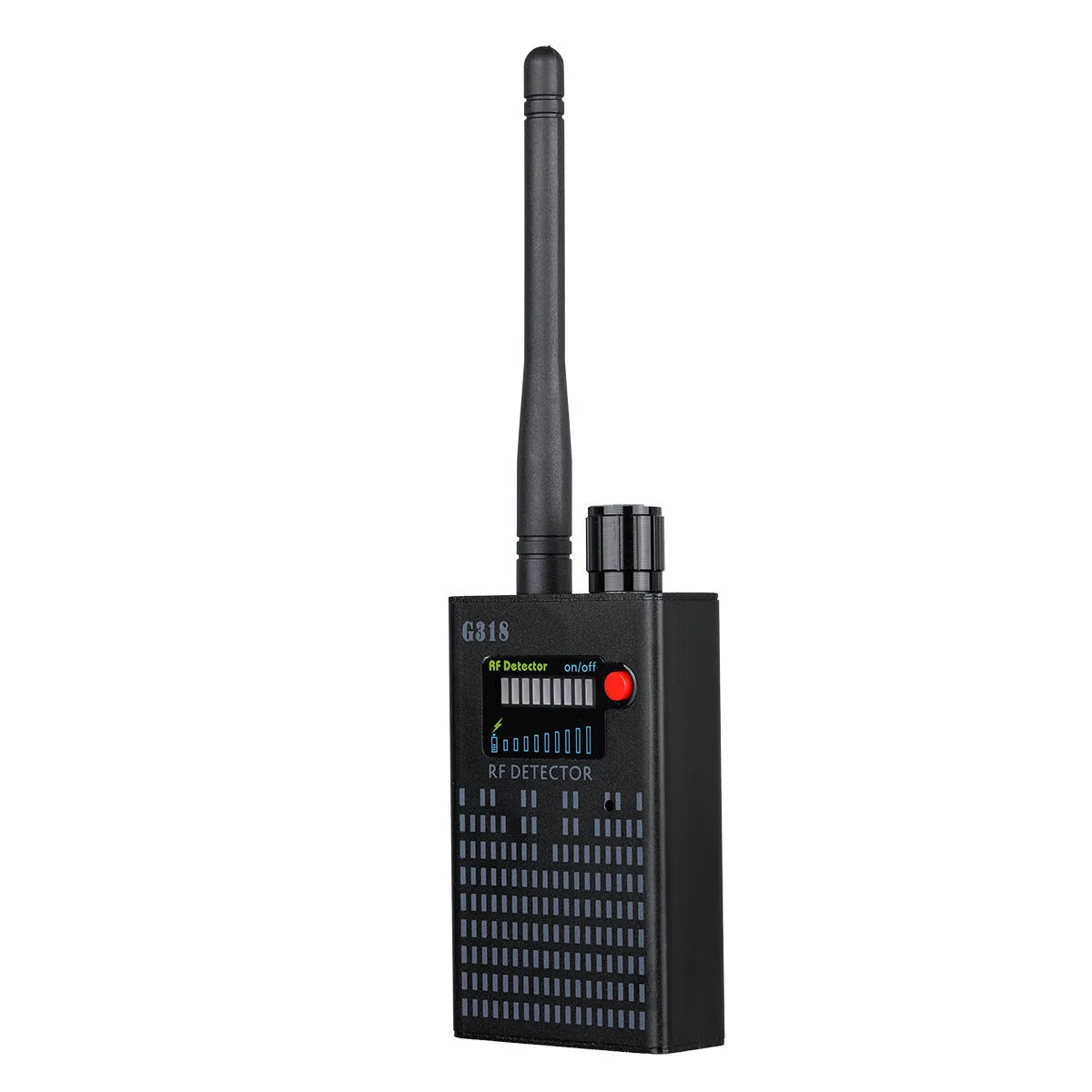 Black G318 anti-theft hidden camera detector made from aluminium alloy