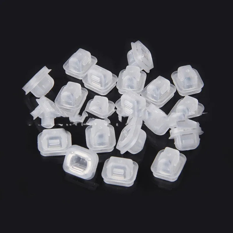 100 transparent plastic metal fastener clips for BMW 5 Series 7 Series E39 E38 interior seat buckle mounting