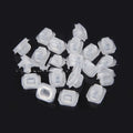 100 transparent plastic metal fastener clips for BMW 5 Series 7 Series E39 E38 interior seat buckle mounting