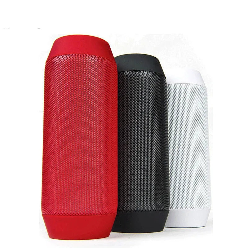 Mini black Bluetooth stereo speaker with colourful RGB lights displaying on front panel