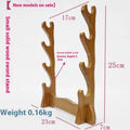 Handmade wooden multi-layer bracket shelf with Chinese style decorative details