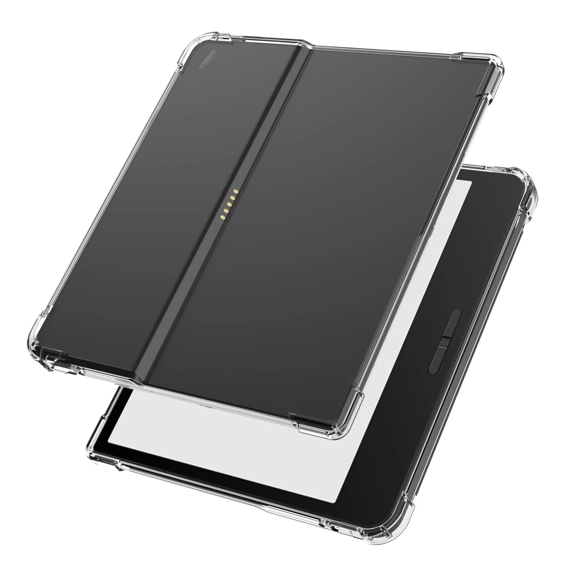 Transparent airbag phone case for 7-inch e-readers and tablets showing shockproof TPU construction