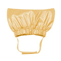 Adjustable waterproof shower cap for cats and dogs in silver colour showing ear protection design