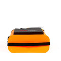 Flbear foldable waterproof EVA fish bucket for carp fishing measuring 42x42x21cm in blue and orange