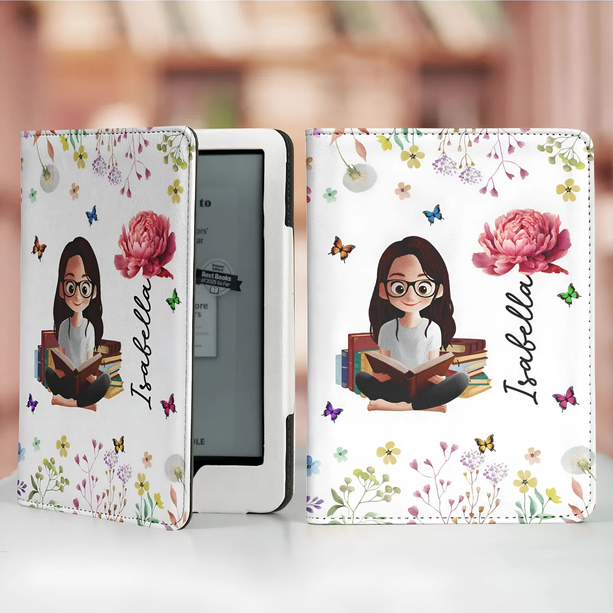 Kindle Paperwhite case with kickstand in PU leather, fitting 7 inch and 6.8 inch Kindle models