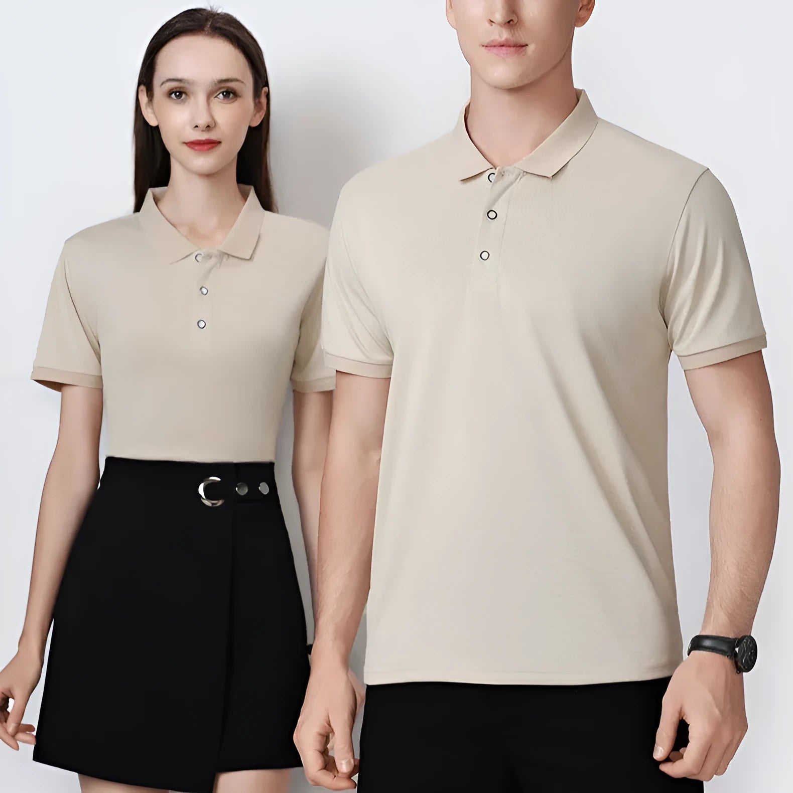 Ice silk polo shirt in multiple colours with short sleeves and advertising logo pattern