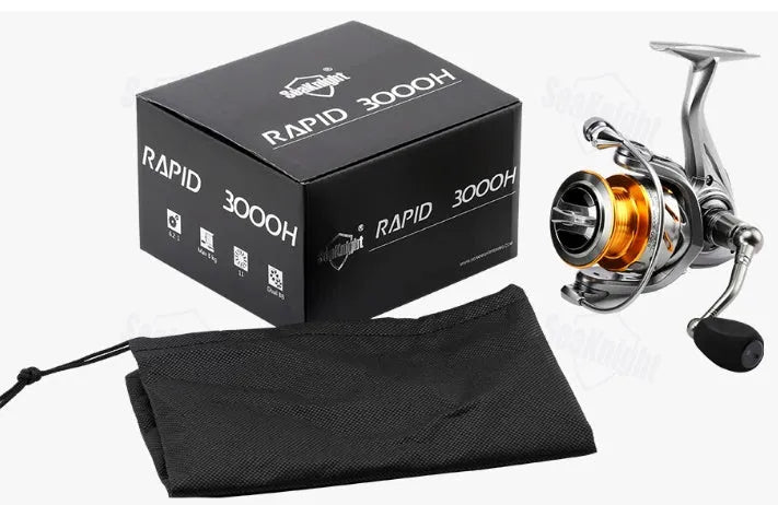 Sea Knight Luya full metal spinning fishing reel with 10+1 stainless steel ball bearings and aluminium spool