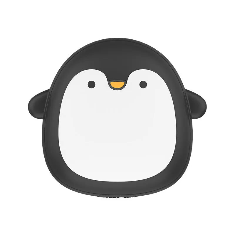 Cartoon penguin polar bear USB rechargeable electric hand warmer with double-side heating