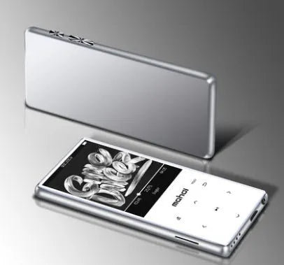 Ultra-thin student sports MP3 MP4 player with 2.4 inch touch screen in black, silver, blue, and red colours