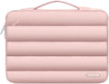 Velvet laptop bag with down shrink storage in black, pink, light brown, or sand for 13.3 or 15.4 inch laptops.