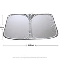 Titanium silver aluminium foil car sunshade for windshield heat and UV protection