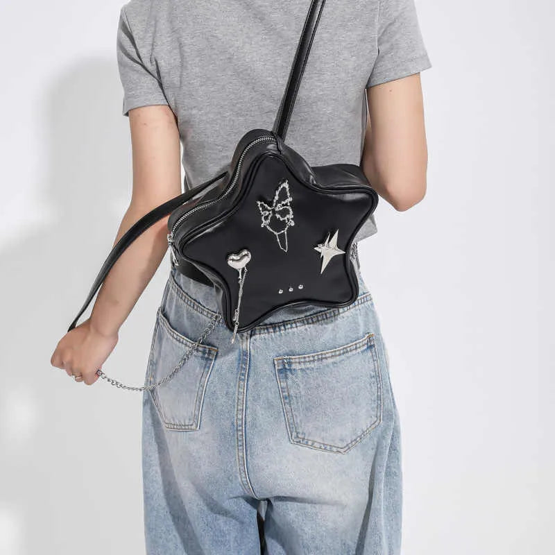Women's soft PU mini backpack and shoulder messenger bag in black, milky white or silver
