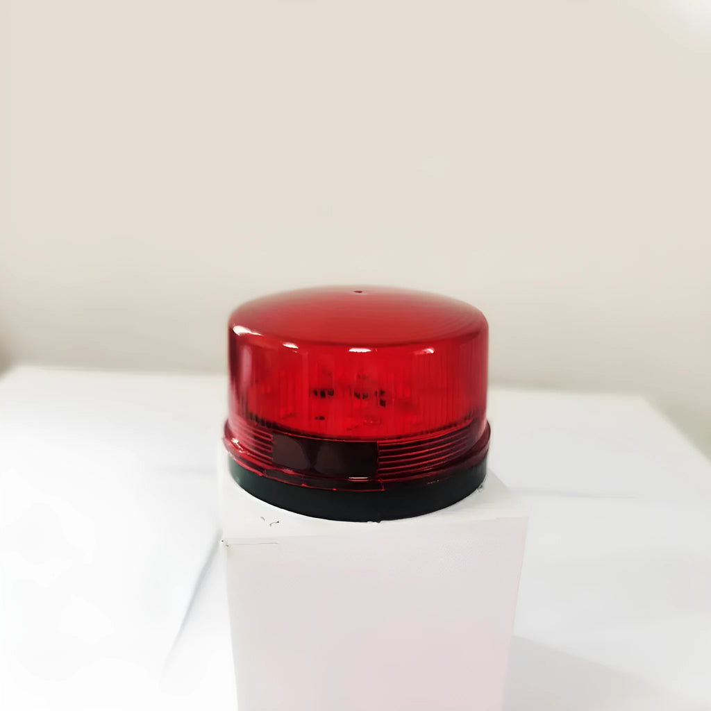 HC-79 compact warning light in red with rotating beacon and alarm sound function