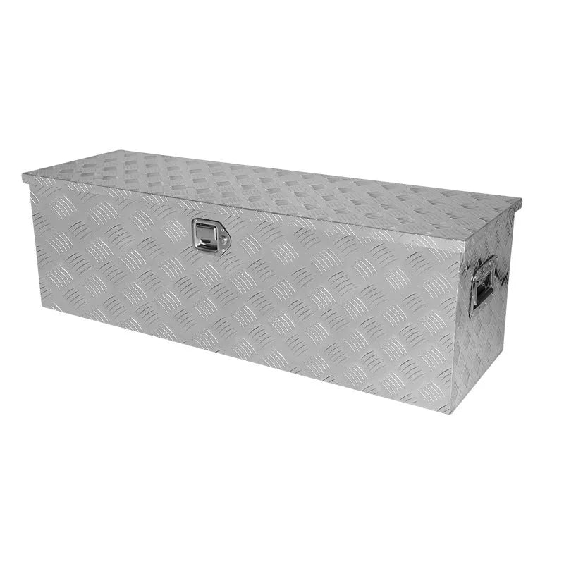 Black aluminium alloy 26-inch toolbox with T-casting box construction for professional tool storage