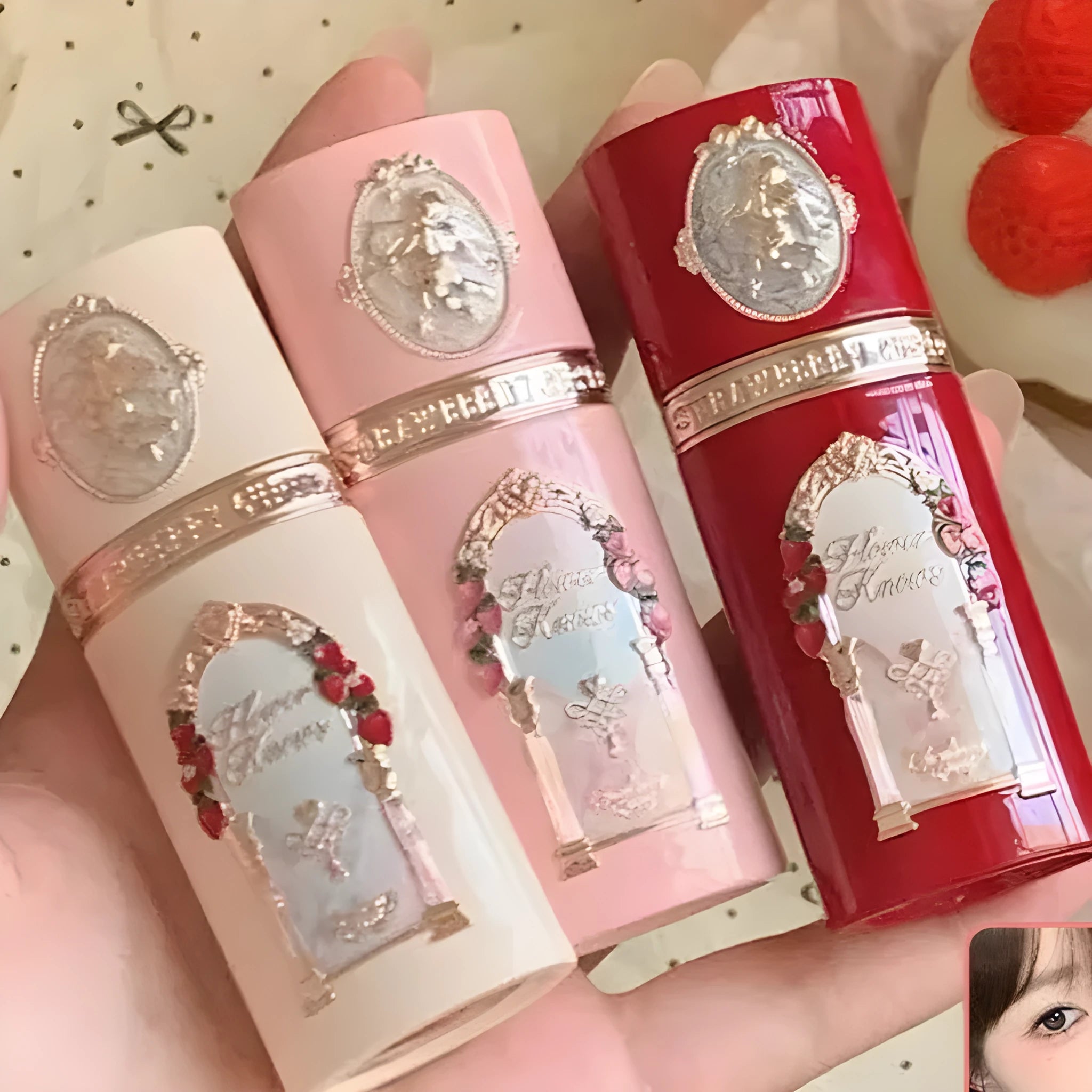 Strawberry Cupid Liquid Blush bottle in one of six shades from the Cupid series.