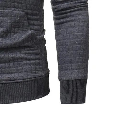 Men's hooded sweatshirt with arm zippers, O-neck, long sleeve, solid colour, sizes S to 4XL