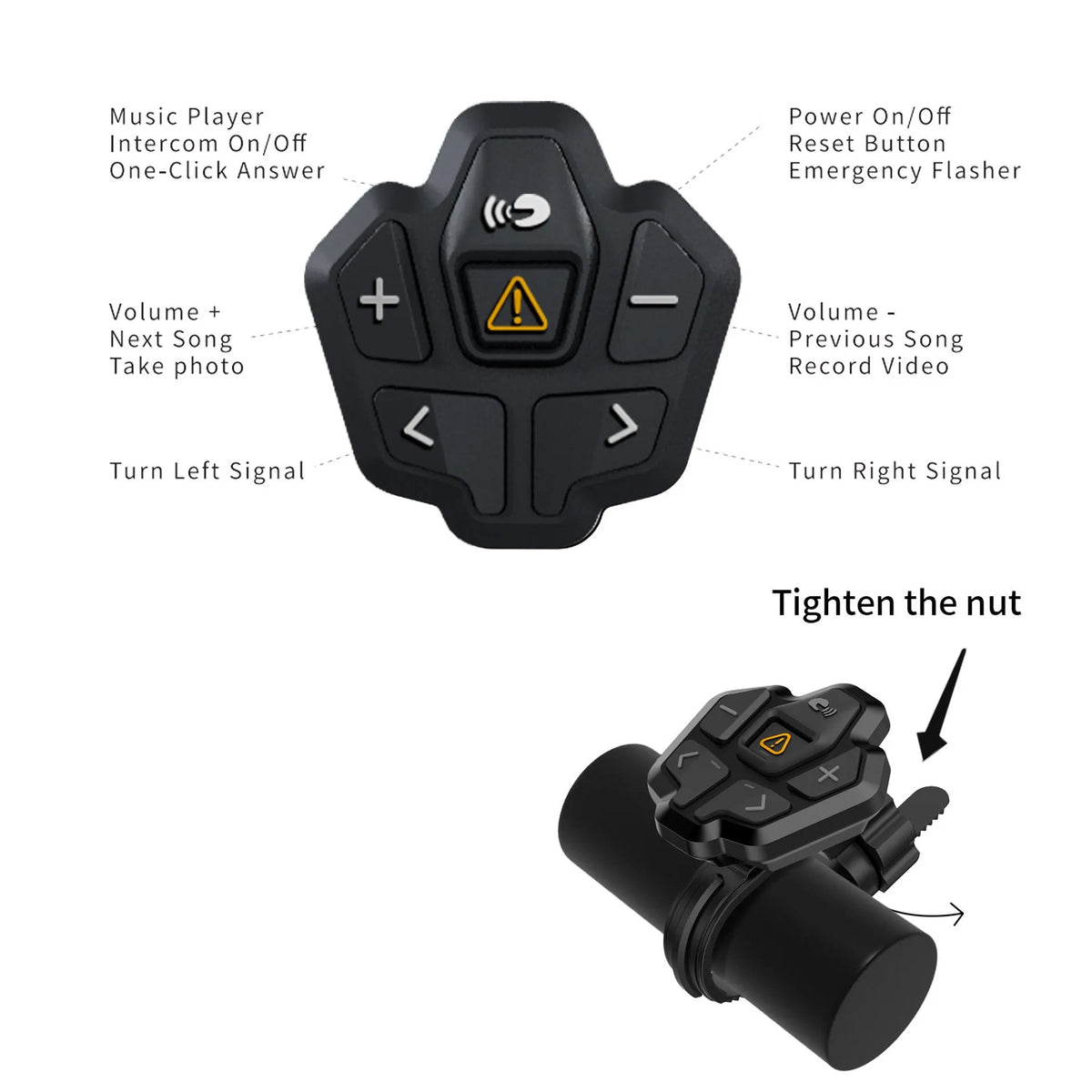Smart black and grey cycling helmet with integrated warning lights showing USB charging port