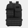 Army Green 17-inch tactical backpack with multiple compartments, shown outdoors.