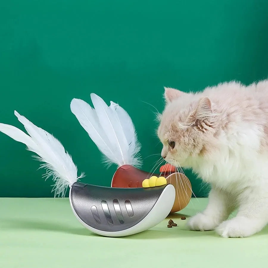 Reusable food leaking toy for small cats and dogs in blue, gray, navy blue, or pink